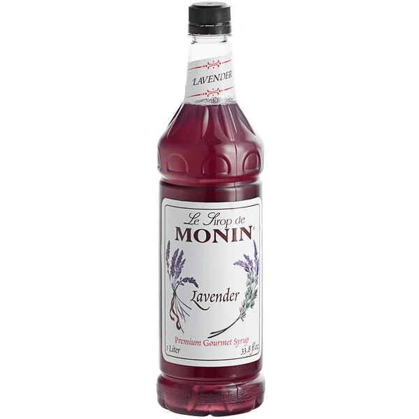 Monin Premium Lavender Flavoring Syrup, 1 liter, 4 per case